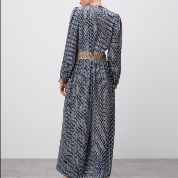Sophisticated blue Zara jumpsuit - Picture 5 of 10